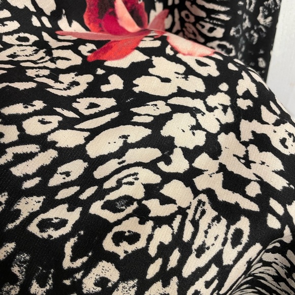 Pink floral leopard print dress - Picture 5 of 5